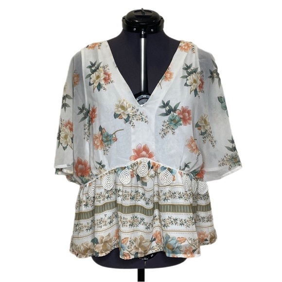 Anthropologie Farm Rio Hestia Top - Picture 2 of 6